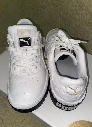 Шкіряні кросівки puma. розмір 37. устілка 23 см. натуральна шкіра! оригінал!