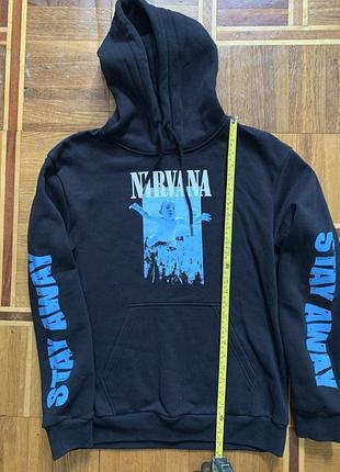 Оригинальное худи staff x nirvana кофта черная мерч поченая принт самурай s