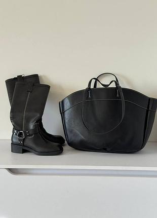 Чоботи жіночі zara чорні 2