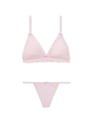 Комплект жіночої білизни victoria secret, рожевий