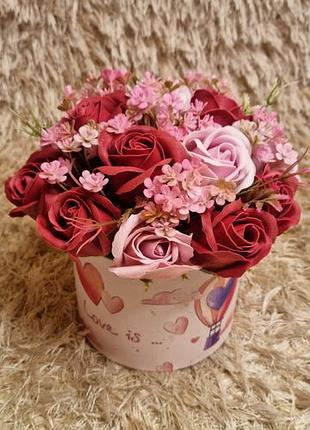 🌹букет з мильних троянд🌹