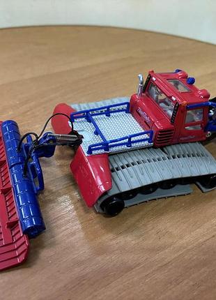 Колекційна модель снігоущільнювача siku pistenbully, для хлопчика, червоний, синій, металопластик