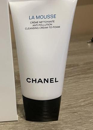 Гель для вмивання chanel la mousse очищувальний пінний крем із захистом від забруднень навколишнього середовища