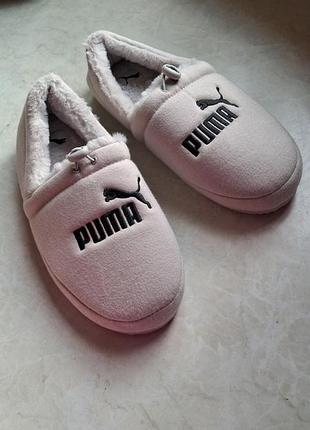 Капці дутіки чоловічі puma, бежеві
