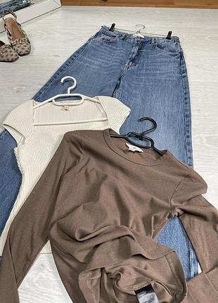 Базовий лонг h&m в рубчик 6