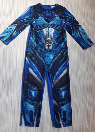 Карнавальный костюм синего рейнджера power rangers на 5-6р