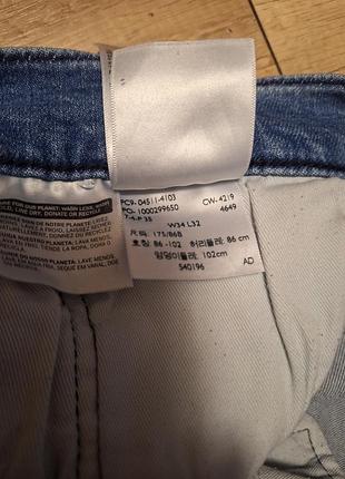 Джинсы levi's 511 slim, размер w34 l32 8