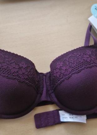 Жіночий бюстгальтер c&a бордовий 85b, 95b