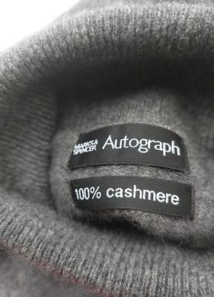 Светр унісекс marks & spencer autograph кашемір 100% сірий