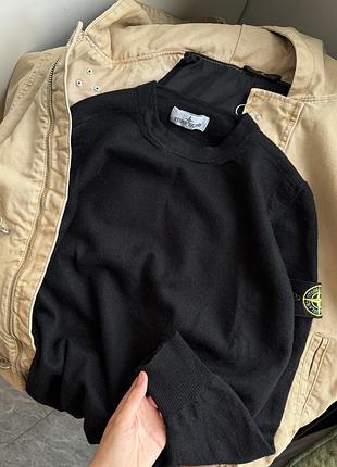 Жіночий кофта толстовка худи реглан свитер свитшот світшот stone island чорний