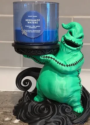 Подставка под свечу угги-буги oogie boogie (3d печать) / декор на хелловин и для фанатов