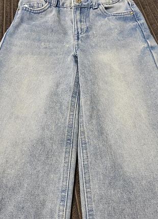 Джинси для дівчинки wide leg блакитні 2