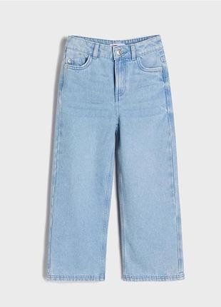 Джинси для дівчинки wide leg блакитні 8