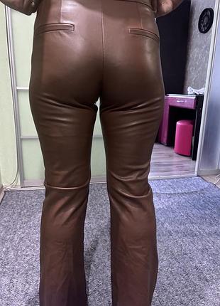 Штани з еко шкіри zara
