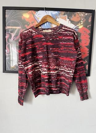 Світшот isabel marant x h&m з абстрактним червоно-чорним принтом