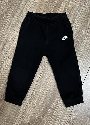 Штани для хлопчиків nike оригінал чорні на флісі