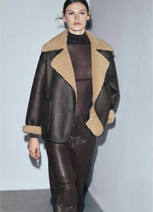 Дубленка zara