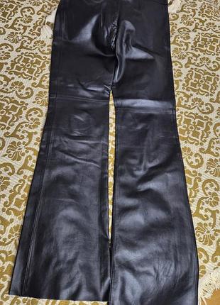 Брюки жіночі bcbg max azria шкіряні чорні