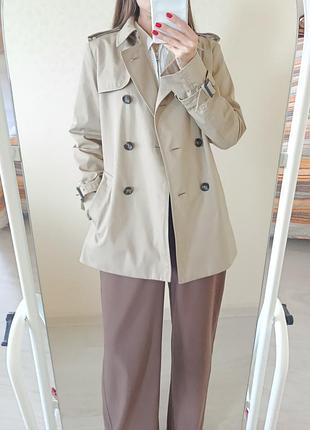 Вкорочений плащик, тренч uniqlo 2