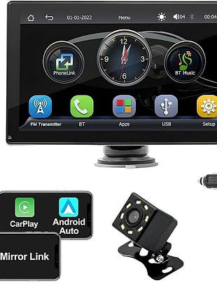 9-дюймовий портативний автомобільний стерео радіо apple carplay android auto mp5 плеєр bluetooth