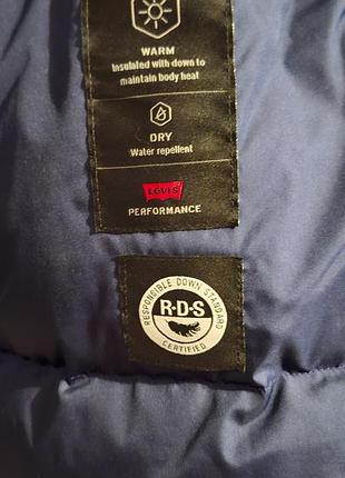 Парка levi's performance m, пух, синя 8