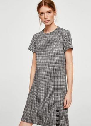 Базовое трикотажное платье mango, p. s, платье до колена, платье