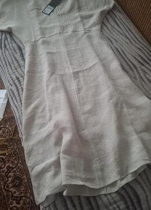 Льняное платье massimo dutti 4