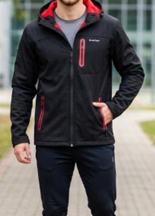 Мужская спортивная куртка ветровка софтшелл evelton, l