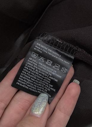 Шкіряна сукня міді h&m 5