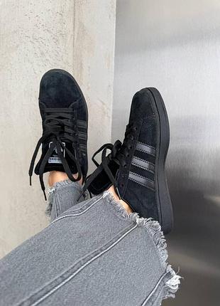 Кросівки adidas campus full black 4