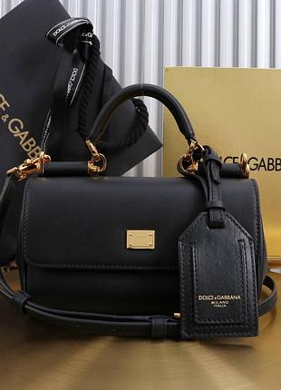 Нова модель сумка dg dolce gabbana чорна маленька золота фурнітура