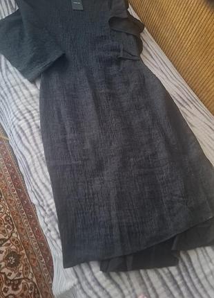 Льняное платье massimo dutti 5