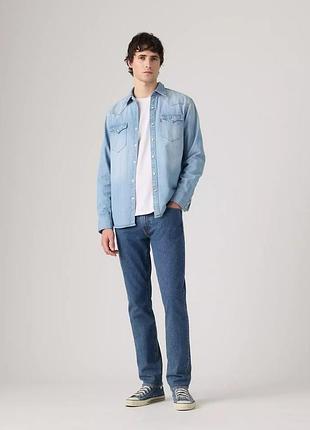 Levi’s 511™ slim чоловічі джинси w28 l34 — насичений синій денім штани