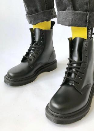 Оригінал черевики dr. martens 1460 mono black smooth нарешті dr.martens original в україні!1 фото