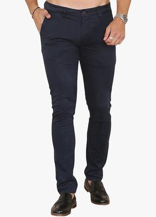 Новые брюки чинос soroor w32 темно синего цвета