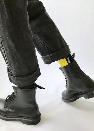 Оригинал ботинки dr. martens 1460 mono black smooth нарешті dr.martens original в україні!4 фото