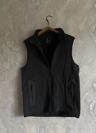 Жилетка чоловіча arc'teryx covert vest fleece full zip polartec чорна