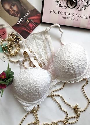 Бюстгальтер застібка спереду victoria's secret pink 36d 80d