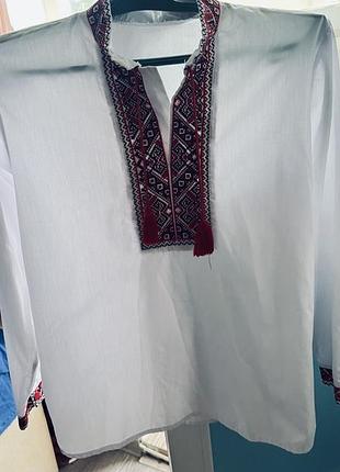 Вишиванка для хлопчика, біла