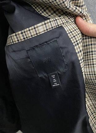 Чоловіче клітчате пальто від бренду h&m 6