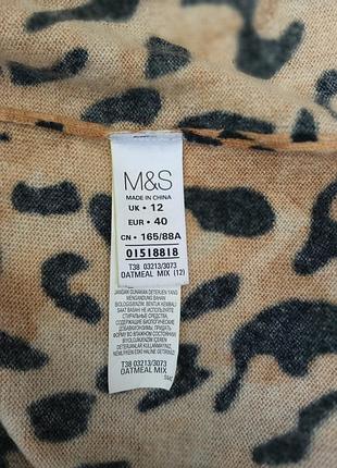 Джемпер m&s 100% кашемір (marks&spencer, светр кашеміровий леопард, свитер) 4