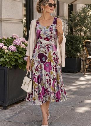 Сукня з натурального шовку laura ashley, 100% шовк