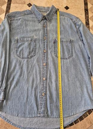 Сорочка чоловіча джинсова levi's синя 2