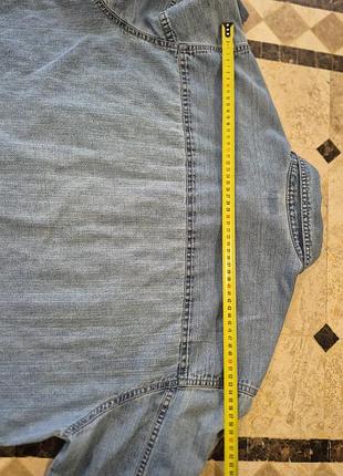 Сорочка чоловіча джинсова levi's синя 5