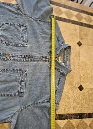 Сорочка чоловіча джинсова levi's синя 4
