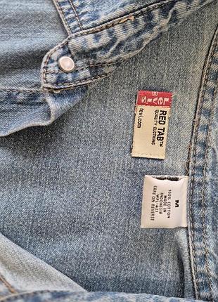 Сорочка чоловіча джинсова levi's синя 9