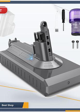 Аккумулятор labtec для dyson v11 sv14 absolute complete fluffy 25.2v 3900mah (screw-in) и набор аксессуаров