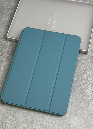 Кожаный чехол книжка для ipad air 11 дюймов 2026 года (m3), цвет голубой smart case