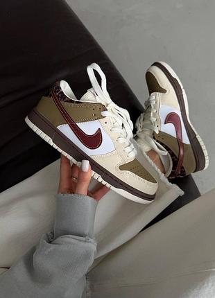 Жіночі кросівки nike sb dunk white cheetah premium | 36–41