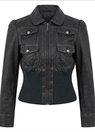 Шкіряна куртка river island 2